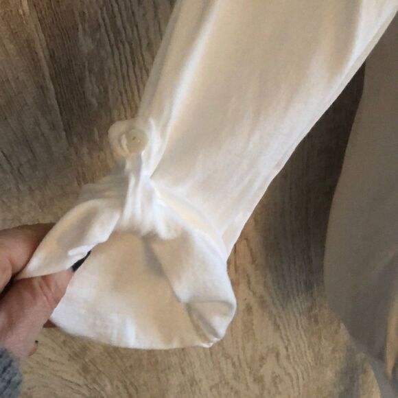 Splendid White 3/4 Sleeve Cardigan Shirt - Picture 5 of 8